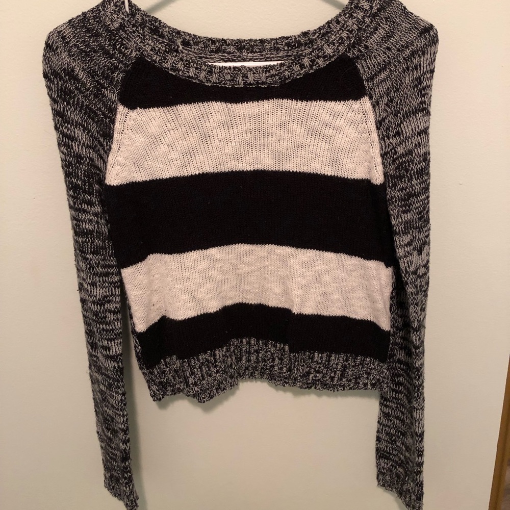 Black and white sweater
